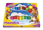 Plastelina szkolna 24 kolory KOMA-Plast