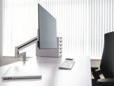 Uchwyt do jednego monitora stołowy DURABLE z ramieniem, z zaciskiem biurkowym