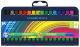 Flamaster SCHNEIDER 1,0mm Link-It stojak - podstawka 16sztuk mix kolorów
