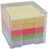 Kostka papierowa w kubiku kolorowa 83x83mm x 7cm MAZAK