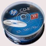 Płyty CD-R w pudełku HP 25 sztuk