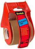 Mini dyspenser do taśm SCOTCH® w zestawie taśma pakowa 48mm 20,3m czerwony