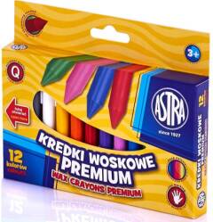 Kredki woskowe ASTRA Premium 12 kolorów