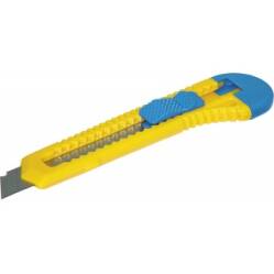 Nóż biurowy DONAU 18mm plastikowy z blokadą niebiesko-żółty