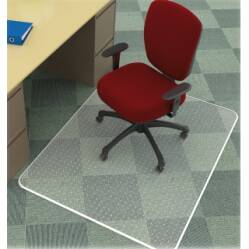 Mata pod krzesło Q-CONNECT na dywany 120x90cm prostokątna
