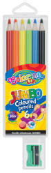 Kredki okrągłe Jumbo Colorino Kids PATIO 6 kolorów + temperówka