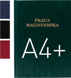 Okładki kanałowe twarde z napisem Praca Magisterska C-Bind A 10szt. 