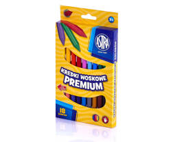 Kredki woskowe ASTRA Premium 18 kolorów