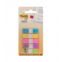 Zakładki indeksujące POST-IT® (683-5CB) PP 12x43mm 5x20 kart. mix kolorów
