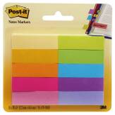 Zakładki indeksujące POST-IT® (670-10AB), 12,7x44,4mm, 10x50 kart., mix kolorów