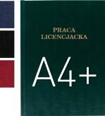 Okładki kanałowe twarde z napisem Praca Licencjacka C-Bind AA 10szt.