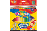 Kredki trójkątne Colorino Kids  PATIO  24 kolory kredka złota+srebrna + żółty neon+ temperówka