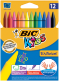 Kredki świecowe BIC Kids Plastidecor 12 kolorów
