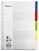 Przekładki do segregatora PP Titanum A4 5 kartek indeksy kolorowe