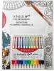 Zestaw długopisów automatycznych 0,5mm PENAC Inketti 12 sztuk książka mix kolorów